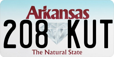 AR license plate 208KUT