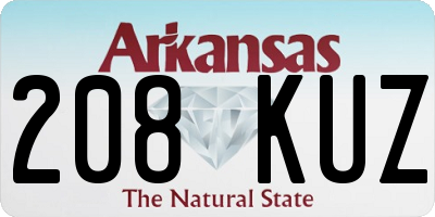 AR license plate 208KUZ
