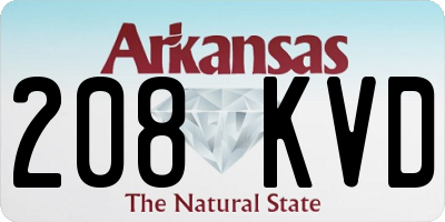 AR license plate 208KVD