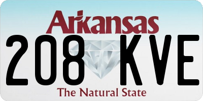 AR license plate 208KVE