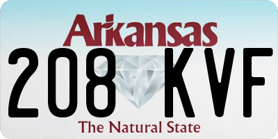 AR license plate 208KVF