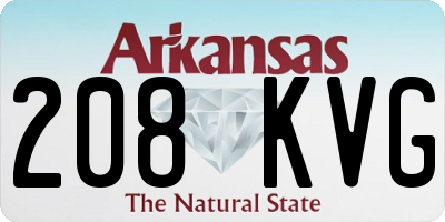 AR license plate 208KVG