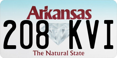 AR license plate 208KVI