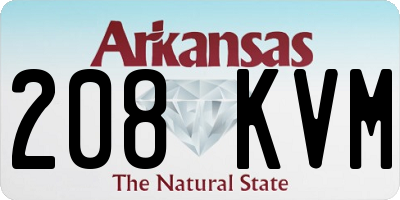 AR license plate 208KVM