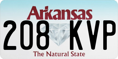 AR license plate 208KVP