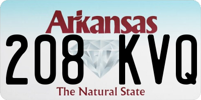 AR license plate 208KVQ