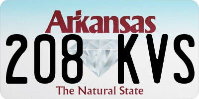 AR license plate 208KVS