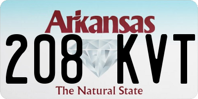AR license plate 208KVT