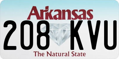 AR license plate 208KVU