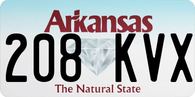 AR license plate 208KVX