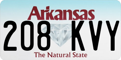 AR license plate 208KVY