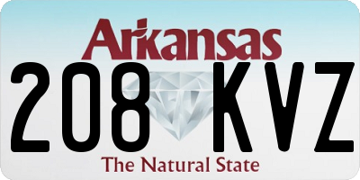 AR license plate 208KVZ