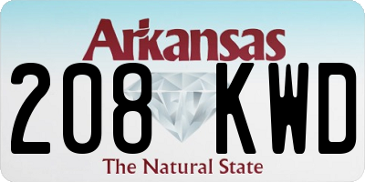 AR license plate 208KWD