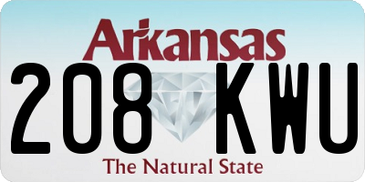 AR license plate 208KWU