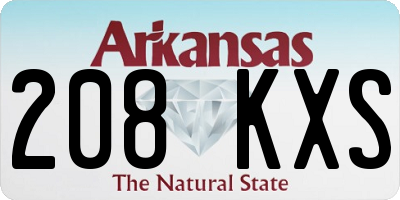 AR license plate 208KXS