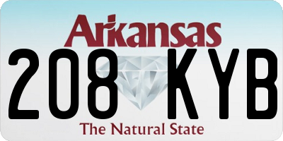 AR license plate 208KYB