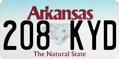 AR license plate 208KYD