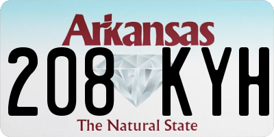 AR license plate 208KYH