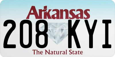 AR license plate 208KYI
