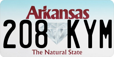 AR license plate 208KYM