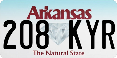 AR license plate 208KYR