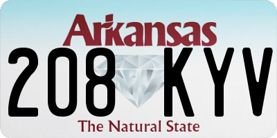 AR license plate 208KYV