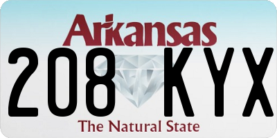 AR license plate 208KYX