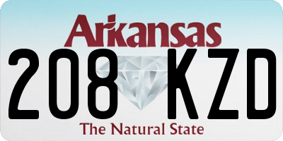 AR license plate 208KZD