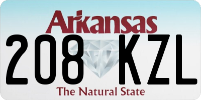 AR license plate 208KZL
