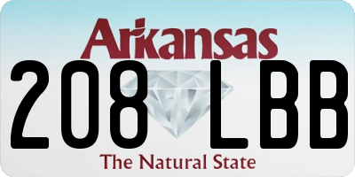 AR license plate 208LBB