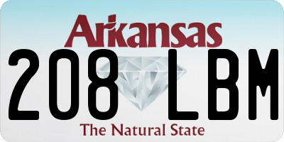 AR license plate 208LBM