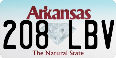 AR license plate 208LBV
