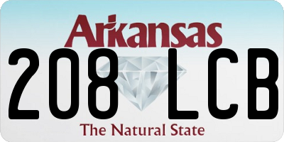 AR license plate 208LCB