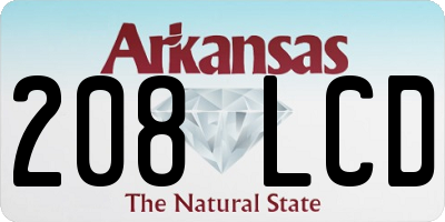 AR license plate 208LCD