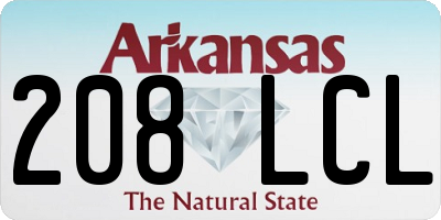 AR license plate 208LCL