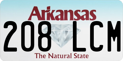 AR license plate 208LCM
