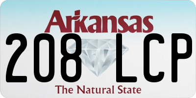 AR license plate 208LCP