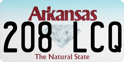 AR license plate 208LCQ