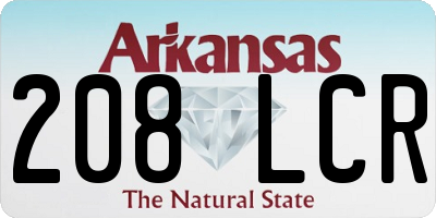 AR license plate 208LCR