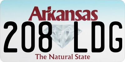 AR license plate 208LDG