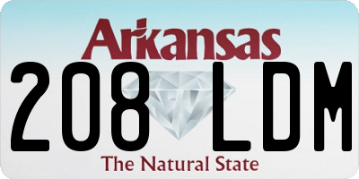 AR license plate 208LDM