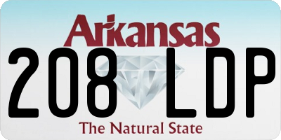 AR license plate 208LDP