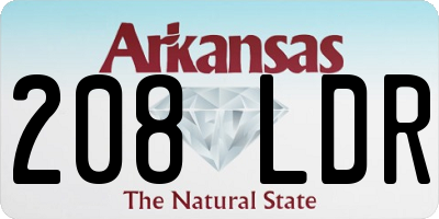 AR license plate 208LDR