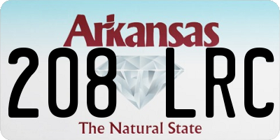 AR license plate 208LRC