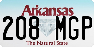 AR license plate 208MGP