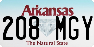 AR license plate 208MGY