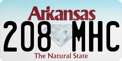 AR license plate 208MHC