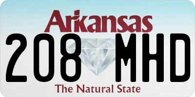 AR license plate 208MHD