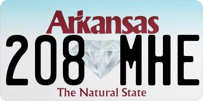 AR license plate 208MHE