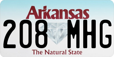 AR license plate 208MHG